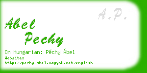abel pechy business card